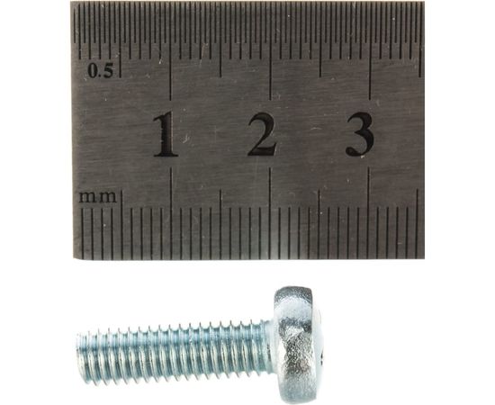 Винт DIN 7985 с полукруглой головкой, оцинкованный М6х20, 70шт - коробка Tech-Krep 105226 – изображение 3