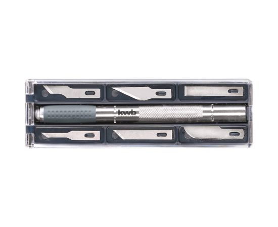 Нож-ручка KWB 6 лезвий, футляр 14920 – изображение 3