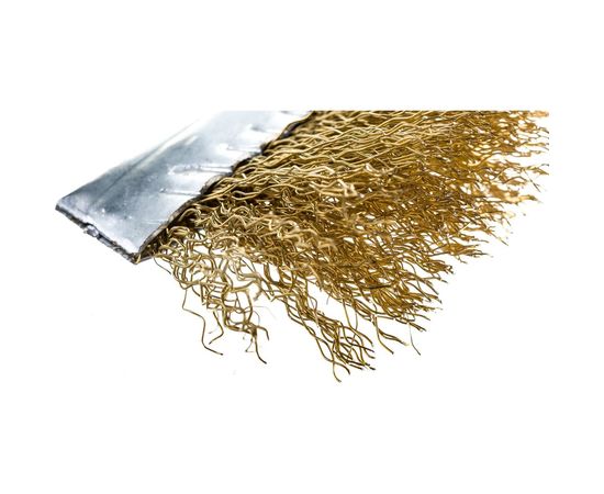 Ручная щетка SAMGRUPP с пластиковой ручкой, по металлу, латунь 16081 – изображение 3