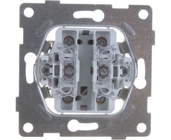 Механизм перекрестного выключателя GUSI ELECTRIC Bravo 1 клавиша, СУ, 10А, 250В, белый С10В7-001 – изображение 3