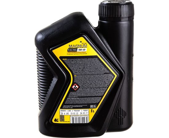 Моторное масло РОСНЕФТЬ Magnum Racing 5W-40 (РНПК) SN/A3/B4 синт. кан. 1 л 40801632 – изображение 3