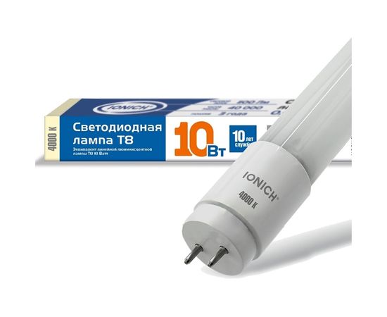 Лампа IONICH ILED-SMD2835-T8600-10-1100-230-4-G13 1509 – изображение 3