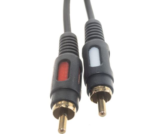 Шнур REXANT 2 RCA - 2 RCA, длина 3 метра, черный 17-0145 – изображение 3