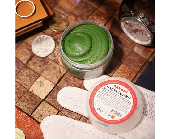 Паста ГОИ полировальная REXANT № 4 баночка 100 г 09-3808 – изображение 3