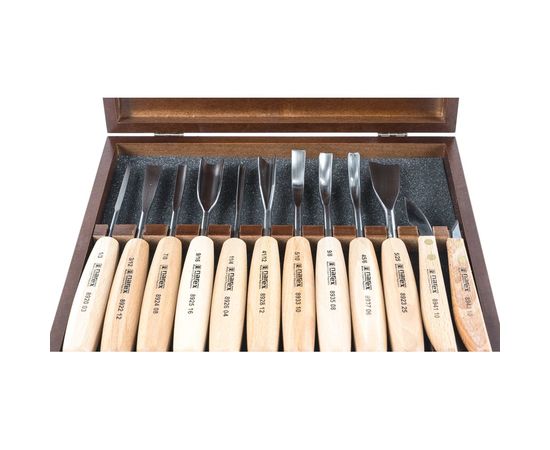 Набор из 12 резцов в деревянной коробке NAREX Standart 894850 – изображение 3