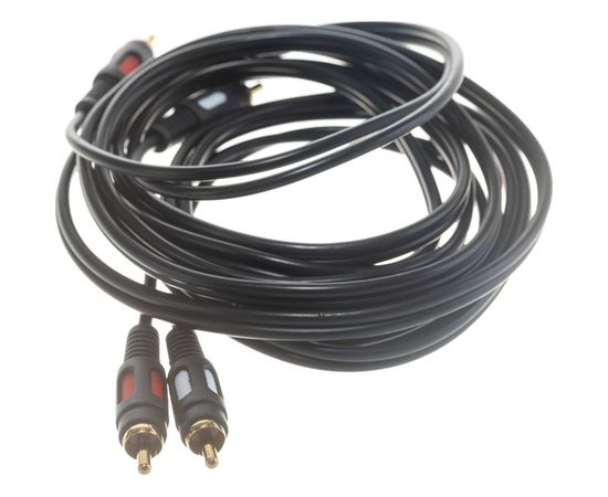 Шнур REXANT 2 RCA - 2 RCA, длина 3 метра, черный 17-0145 – изображение 4