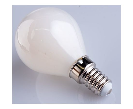 Лампа Gauss Filament, шар, 9W, 610lm, 4100К, Е14, milky, LED, 1/10/50 105201209 – изображение 4