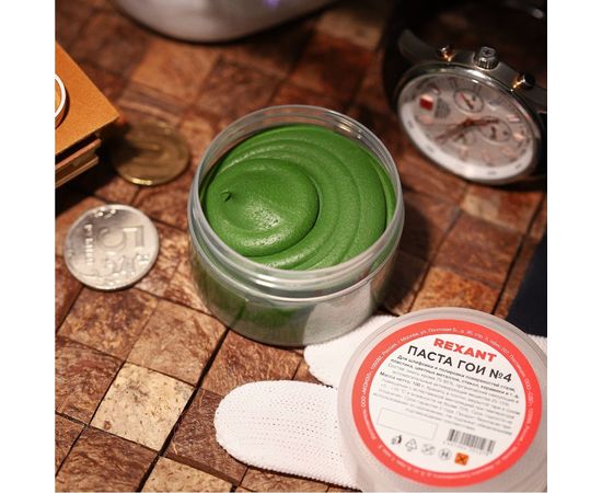 Паста ГОИ полировальная REXANT № 4 баночка 100 г 09-3808 – изображение 4