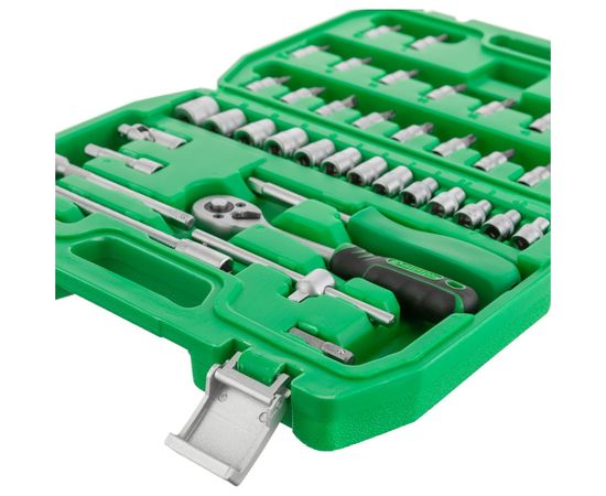 Набор инструментов INTERTOOL 46 шт, 1/4", Cr-V ET-6046 – изображение 4