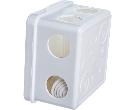 Распределительная коробка GUSI ELECTRIC 80х80х55 7 муфт, IP54, ОП, белый С3В87 Б Евро – изображение 4