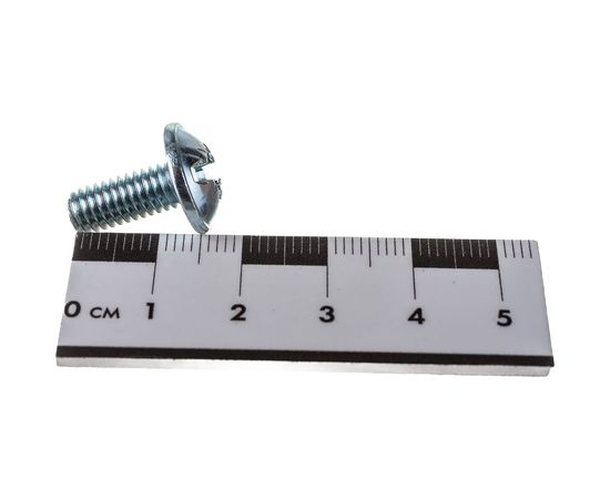 Винт ZAMETAL М6х14 с полусфер. гол. и прессш., DIN 967, оц., 500 шт ZA514301 – изображение 5