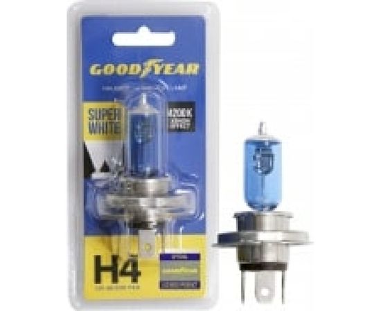 Автомобильная галогенная лампа Goodyear Н4 12V 60/55W P43t Super White GY014126 – изображение 5