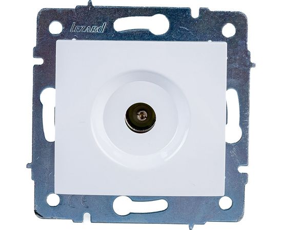 Телевизионная розетка LEZARD KARINA оконечная белая 707-0288-130 – изображение 6