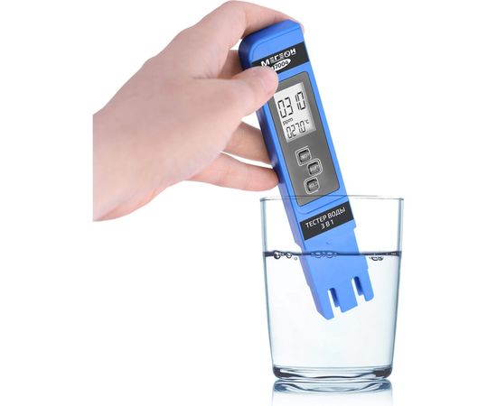 Тестер воды МЕГЕОН 3 в 1 солемер, кондуктометр, термометр 17004 к0000034741 – изображение 6