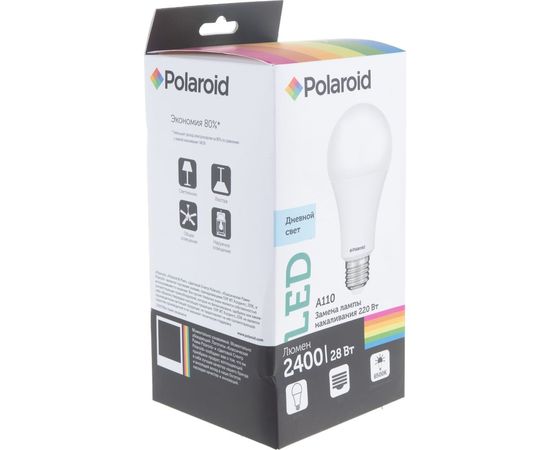 Светодиодная лампа Polaroid 220V A110 28W 6500K E27 2400lm PL-A11028276 – изображение 6