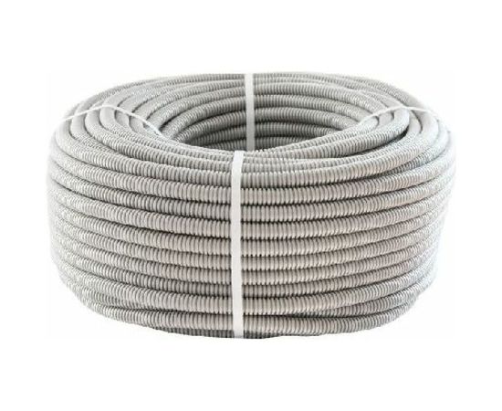 Гофрированная труба Экопласт HFFR, тяжелая, с зондом, т/г, диаметр 25 мм, цвет серый 21125HFR 