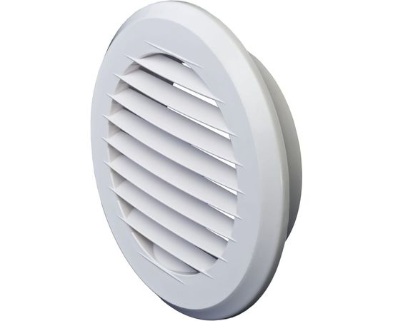 Решетка пластмассовая круглая с фланцем (d=100 мм; 145х145х40 мм) Эвент ПКР 145/100 