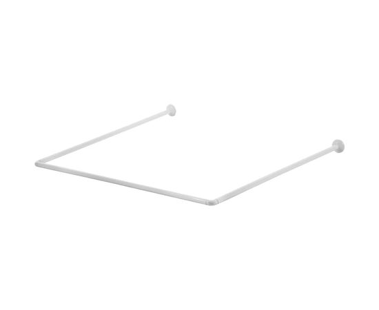 Карниз для ванной Vidage П-образный, с регулируемой длиной цвет: белый, длина 90х90х90 см 1305004 