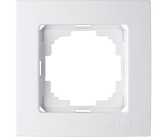Рамка NILSON одноместная белая Touran naturel 24110091 