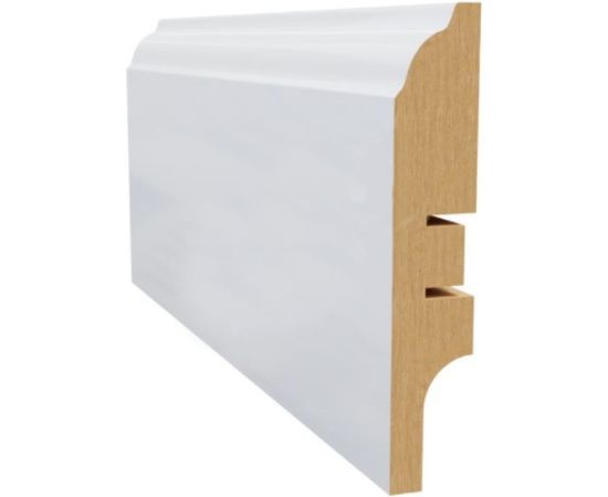 Плинтус белый МДФ LATO 16х81х2400 мм AGIS LT-207-81 