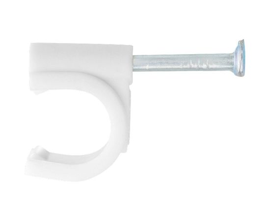 Электроустановочные скобы СИБРТЕХ 8 мм, круглый профиль, 50 шт 47518 