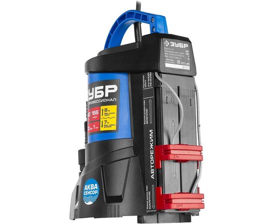 Погружной дренажный насос для чистой воды Зубр Профессионал Т7 АкваСенсор НПЧ-Т7-550 – изображение 2