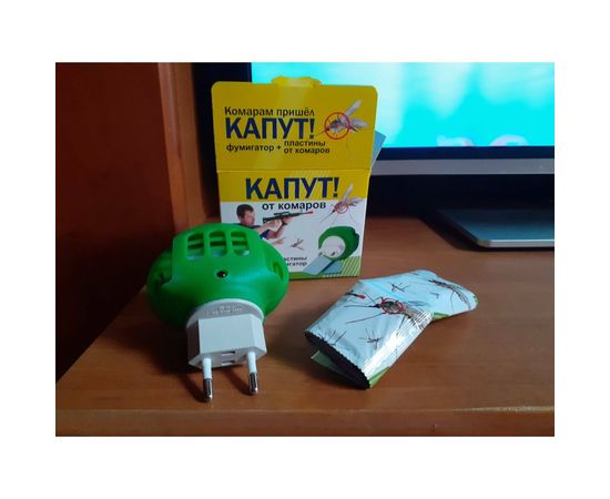 Комплект для уничтожения комаров в помещении Капут фумигатор, пластины 10 шт. 4607043202888 – изображение 2