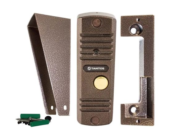 Цветная вызывная панель видеодомофона Tantos WALLE+ медь – изображение 2