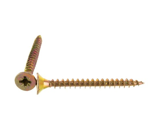 Универсальный саморез по дереву КрепСтройГрупп 5х50 желтый цинк, 150 шт. 145448 – изображение 2