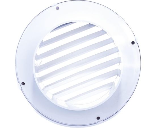 Решетка пластмассовая круглая с фланцем (d=100 мм; 145х145х40 мм) Эвент ПКР 145/100 – изображение 3