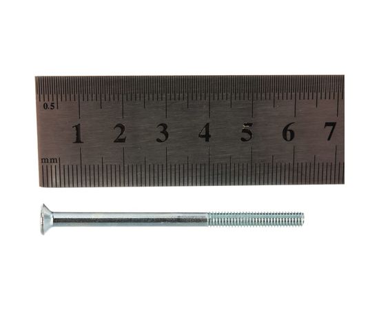 Винт Tech-Krep DIN965 с потайной головкой, оцинкованный М4х60 8 шт - пакет 102992 – изображение 3