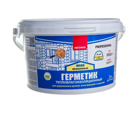 Строительный герметик Neomid Professional 3 кг, белый Н -ГермPROFF-3/белый – изображение 3