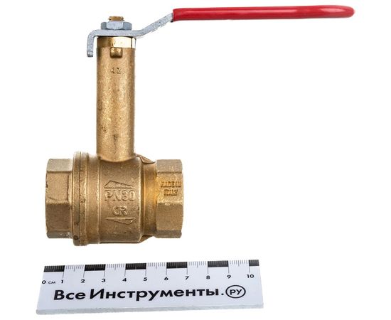 Шаровой кран с удлиненным штоком RUB MILANO 1 DN25 PN30, ВР-ВР, S.96, ручка S96F00 – изображение 3