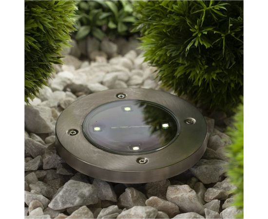 Садовый светильник на солнечной батарее ЭРА ERAST040-08 сталь, пластик, 13 см Б0038502 – изображение 4