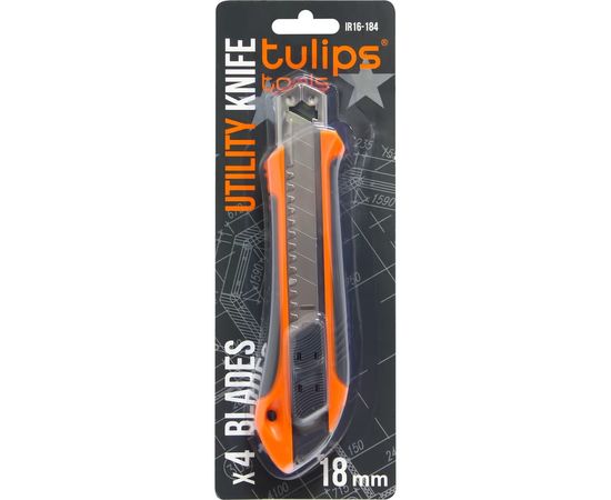 Нож с сегментированным лезвием 18 мм 4 лезвия Tulips tools IR16-184 – изображение 5