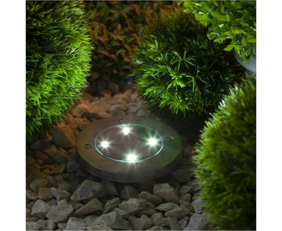 Садовый светильник на солнечной батарее ЭРА ERAST040-08 сталь, пластик, 13 см Б0038502 – изображение 5