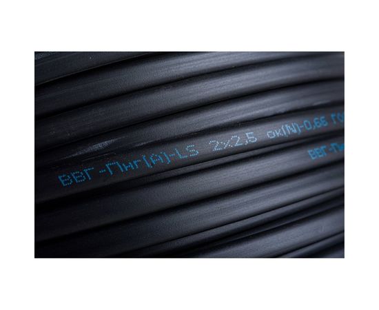 Кабель ЭлПроКабель твердый плоский негорючий малодымный ВВГп-нгА LS 2х2,5 50М ГОСТ 4630017849123 – изображение 5