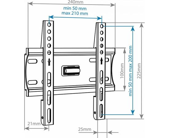 Настенный кронштейн для LED/LCD телевизоров Arm media PLASMA-5 black 10214 – изображение 6