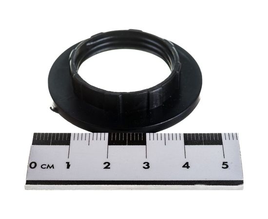 Кольцо для патрона ЭРА E14, пластик, черное Б0043678 – изображение 6