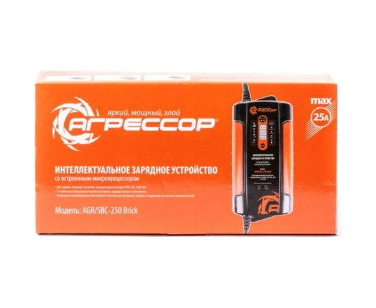 Цифровое зарядное устройство 12V, 24V Агрессор AGR SBC-250 Brick – изображение 6