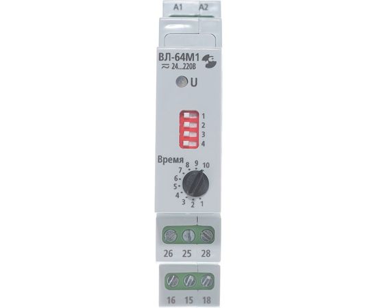 Реле времени Реле и Автоматика, ВЛ-64М1 0,1с-30ч, 24-220В 50Гц, пост A8222-34125537 – изображение 7