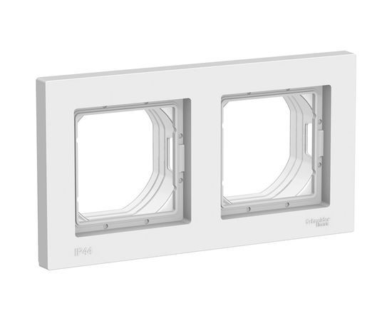 2-местная рамка Schneider Electric AtlasDesign Aqua IP44 белый SchE ATN440102 