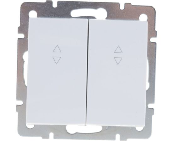 Проходной двойной выключатель LEZARD RAIN белый 703-0288-106 