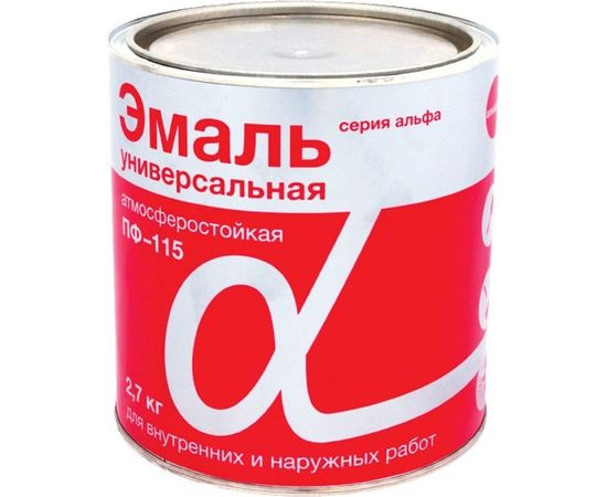 Универсальная эмаль Krafor Альфа ПФ-115 салатная 2.7 кг 30798 