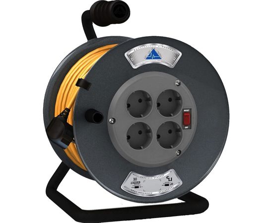 Удлинитель Партнер-Электро ProfiLine 4гн. с/з с выкл. ПВС 3х2,5 16A 30м UP207C-430GR 