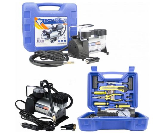 Компрессор АК-35 Nova Bright, 35 л/мин.,140 PSI, 12В, металлический корпус 47639 