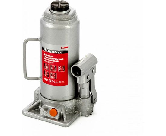 Гидравлический бутылочный домкрат MATRIX 10 т, h подъема 230–460 мм 50767 