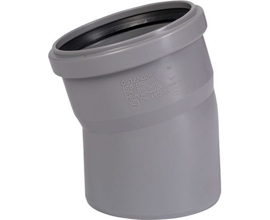 Канализационный отвод Ostendorf 75 мм, 15 градусов 113100 