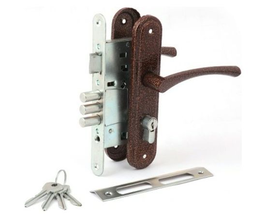 Врезной замок ЗЕНИТ Омега-ЗВ4.2.01 медь 20737 