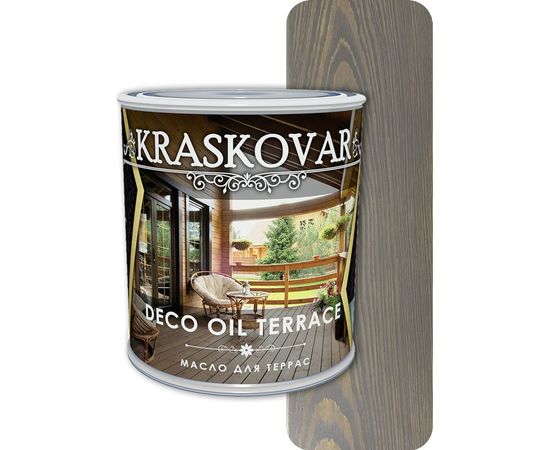 Масло для террас Kraskovar Deco Oil Terrace Графит 0,75 л 1255 